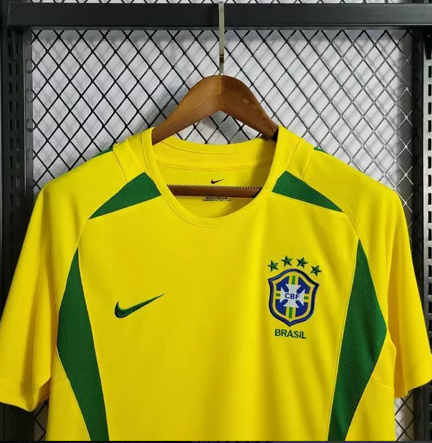 Camisa Seleção Brasil Retro 2002 I Amarela