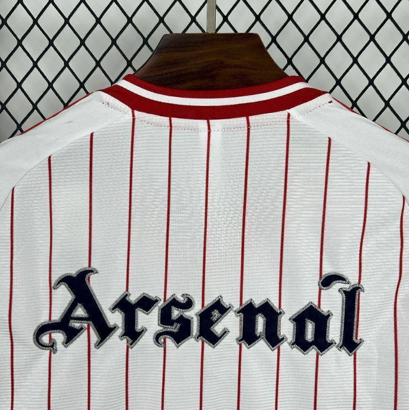 Camisa Arsenal 2025/26 Baseball - Torcedor Masculina - Branca
