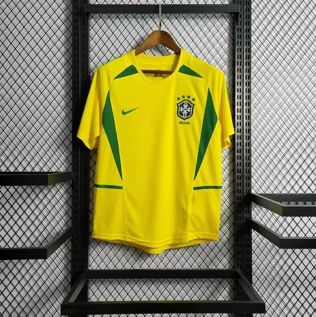Camisa Seleção Brasil Retro 2002 I Amarela