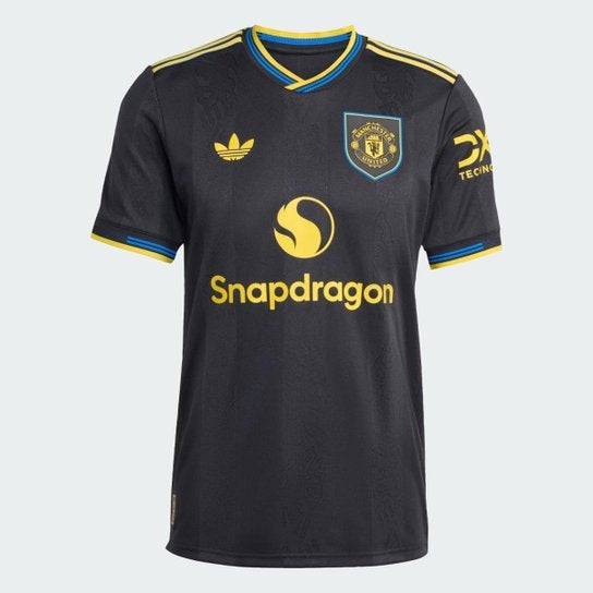 Camisa Manchester United 2026 preta e azul